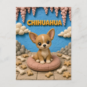Cute Chihuahua Puppy, Baby Dog Postcard