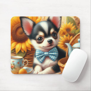 Cute Chihuahua Puppy Mouse Mat