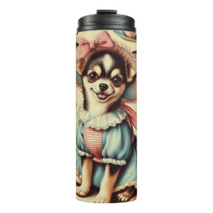 Cute Chihuahua Puppy Painting Thermal Tumbler