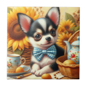 Cute Chihuahua Puppy Tile