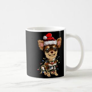 Cute Chihuahua Santa Christmas Tree Lights Xmas Do Coffee Mug