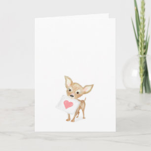 Cute chihuahua thinking of you card