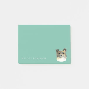 Cute Chihuahua Watercolor Portrait Add Your Name Post-it Notes