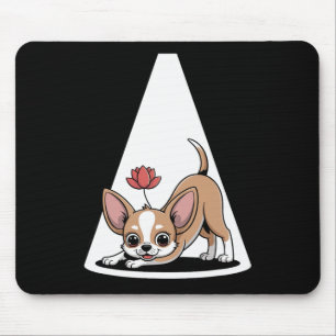 Cute Chihuahuas Doing Yoga Mouse Mat