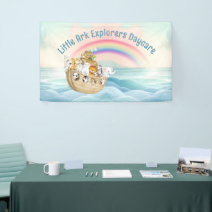 Cute Child Care Daycare Service Noah's Ark Banner