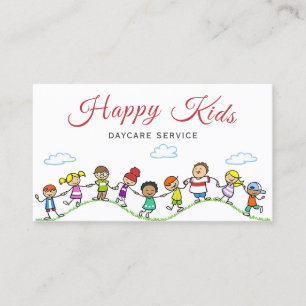 Cute Child Daycare babysitting Service Business Card