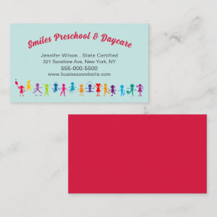 Cute Child Daycare Childcare Centre Service Business Card