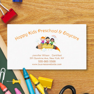 Cute Child Daycare Childcare Centre Service Business Card