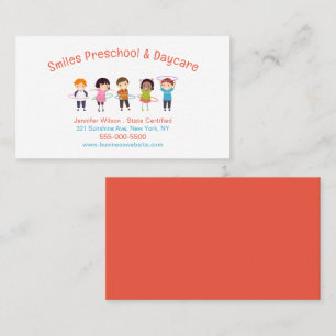 Cute Child Daycare Childcare Centre Service Business Card
