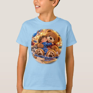 Cute Child Hugging Teddy Bear – Adorable Kids T-Sh T-Shirt