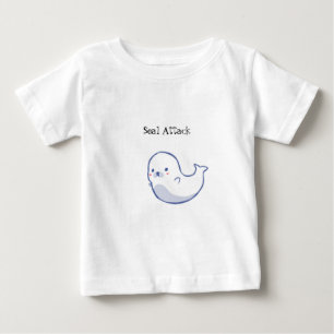 Cute Child Seal Attack T Shirt Animal Sea Creature