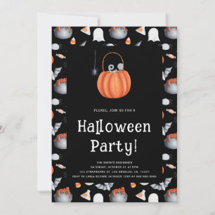 Cute Children Halloween Party Invitation