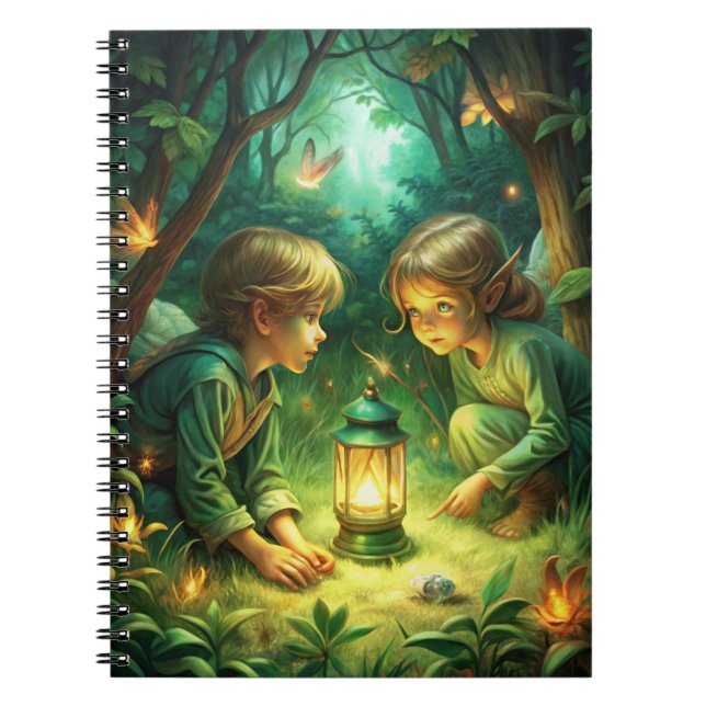 Cute Children in Forest Notebook (Front)