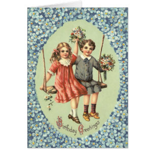 Cute Children Swing Bouquet Flowers