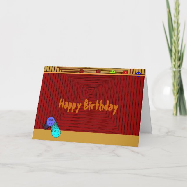 Cute Childrens Birthday Card (Front)