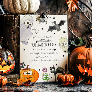 Cute Children's Fun Halloween Invitation