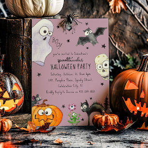 Cute Children's Fun Halloween Invitation