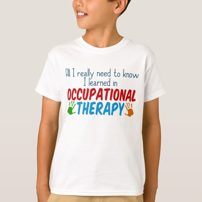 Cute Childrens Occupational Therapy Kids T-Shirt (Front)