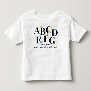 Cute Child's Alphabet Shirt, ABCDEFG... Toddler T-Shirt