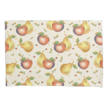 Cute Child's Apple Pear Pillow Case