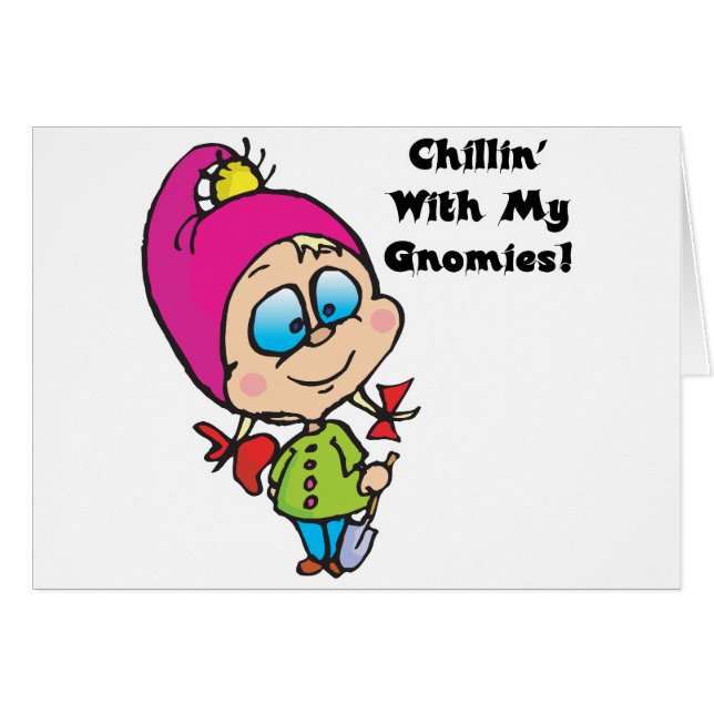 Cute Chillin With My Gnomes Design (Front Horizontal)