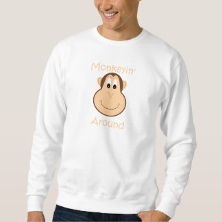 Cute chimp men's sweatshirt
