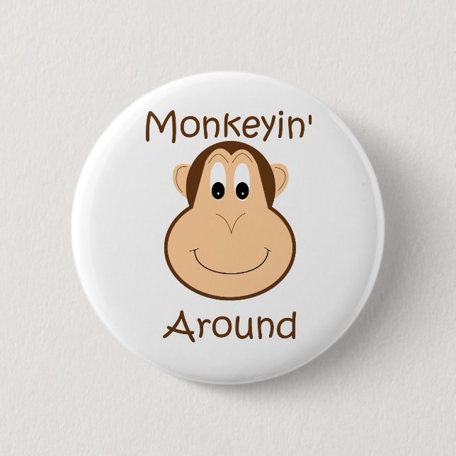 Cute chimp pin (Front)