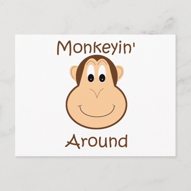 Cute chimp postcard (Front)
