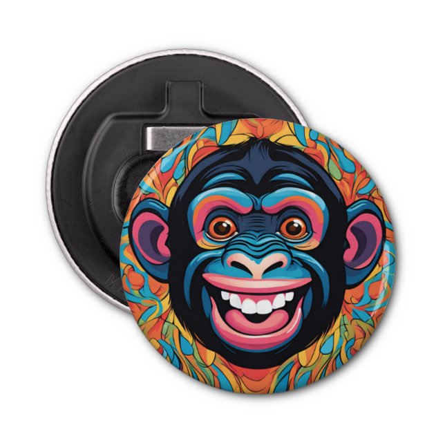 Cute Chimpanzee Bottle Opener (Front)