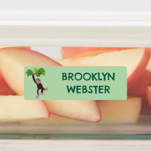 Cute chimpanzee in jungle cartoon personalised