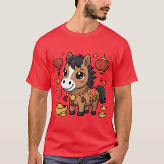 Cute Chinese New Year Horse Tee | Lunar New Year L