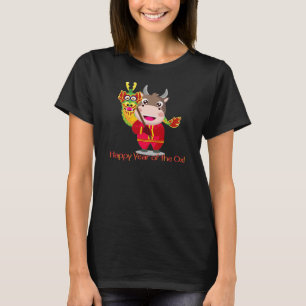 Cute Chinese New Year of the Ox with Dragon T-Shirt