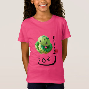 Cute Chinese Snake Year 2025 Girl T T-Shirt
