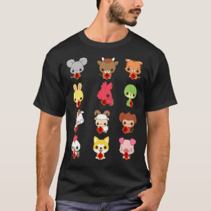 Cute Chinese Zodiac Animal Signs Lunar New Year 1 T-Shirt