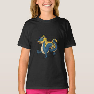 Cute Chinese Zodiac Dragon Black T-Shirt