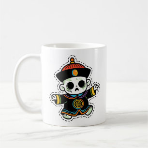 Cute Chinese Zombie Halloween Coffee Mug