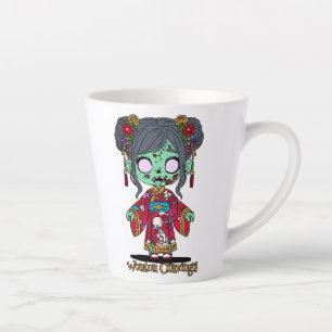 Cute Chinese Zombie Latte Mug