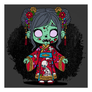 Cute Chinese Zombie Poster
