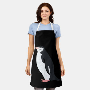 Cute Chinstrap Penguin Funny Antarctic Animal Love Apron