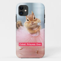 Cute Chipmunk Ballerina in tutu at Dance Studio