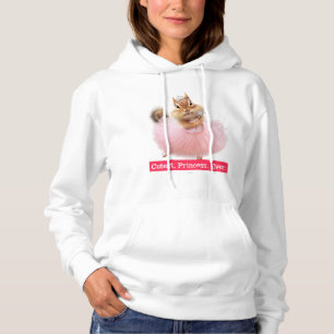 Cute Chipmunk Ballerina in tutu at Dance Studio Hoodie