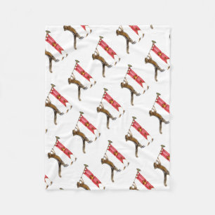 Cute Chipmunk Herald Fleece Blanket