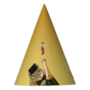 Cute Chipmunk New Year’s Eve Party Party Hat
