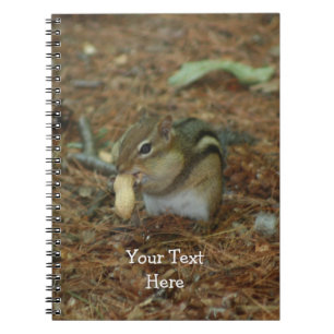 Cute Chipmunk With Nut Animal Notebook