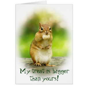 Cute Chipmunk with Treat