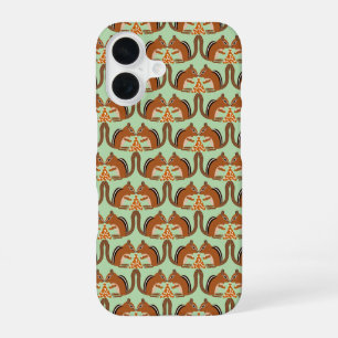 Cute Chipmunks Fall Wedding Patterned iPhone 16 Case