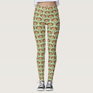 Cute Chipmunks Fall Wedding Patterned Leggings