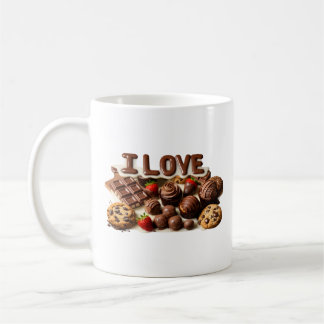 Cute Chocoholic Coffee Cup for Chocolate Lovers