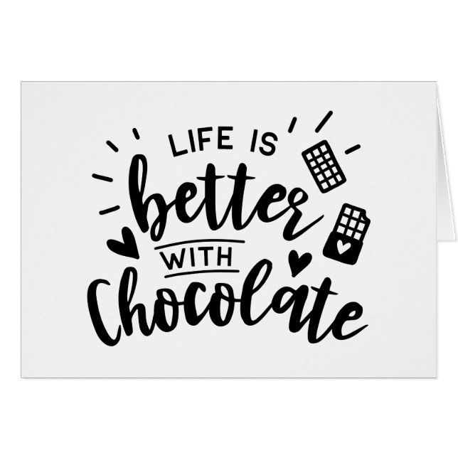 Cute Chocolate Addict - Hello, Thinking of you, (Front Horizontal)