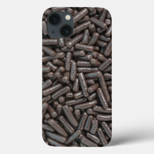 Cute Chocolate Brown Sprinkles Candy Adorable iPhone 13 Case